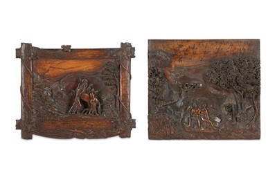 Lot 172 - A PAIR OF 19TH CENTURY CARVED OAK FIGURAL...