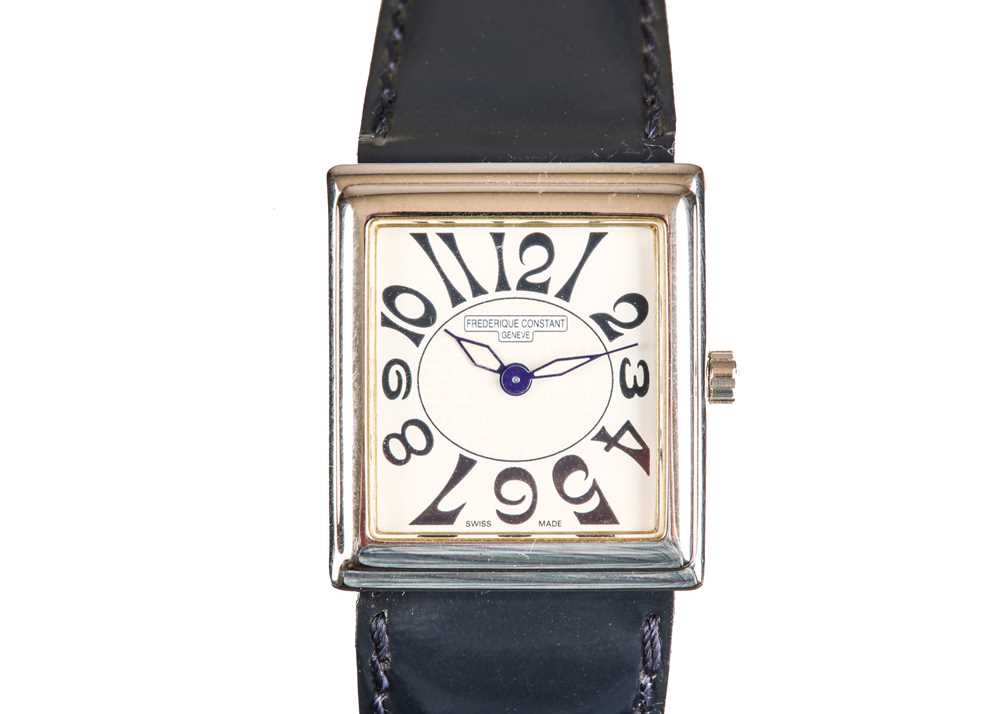 Lot 329 - FREDERIQUE CONSTANT. A LADIES QUARTZ...