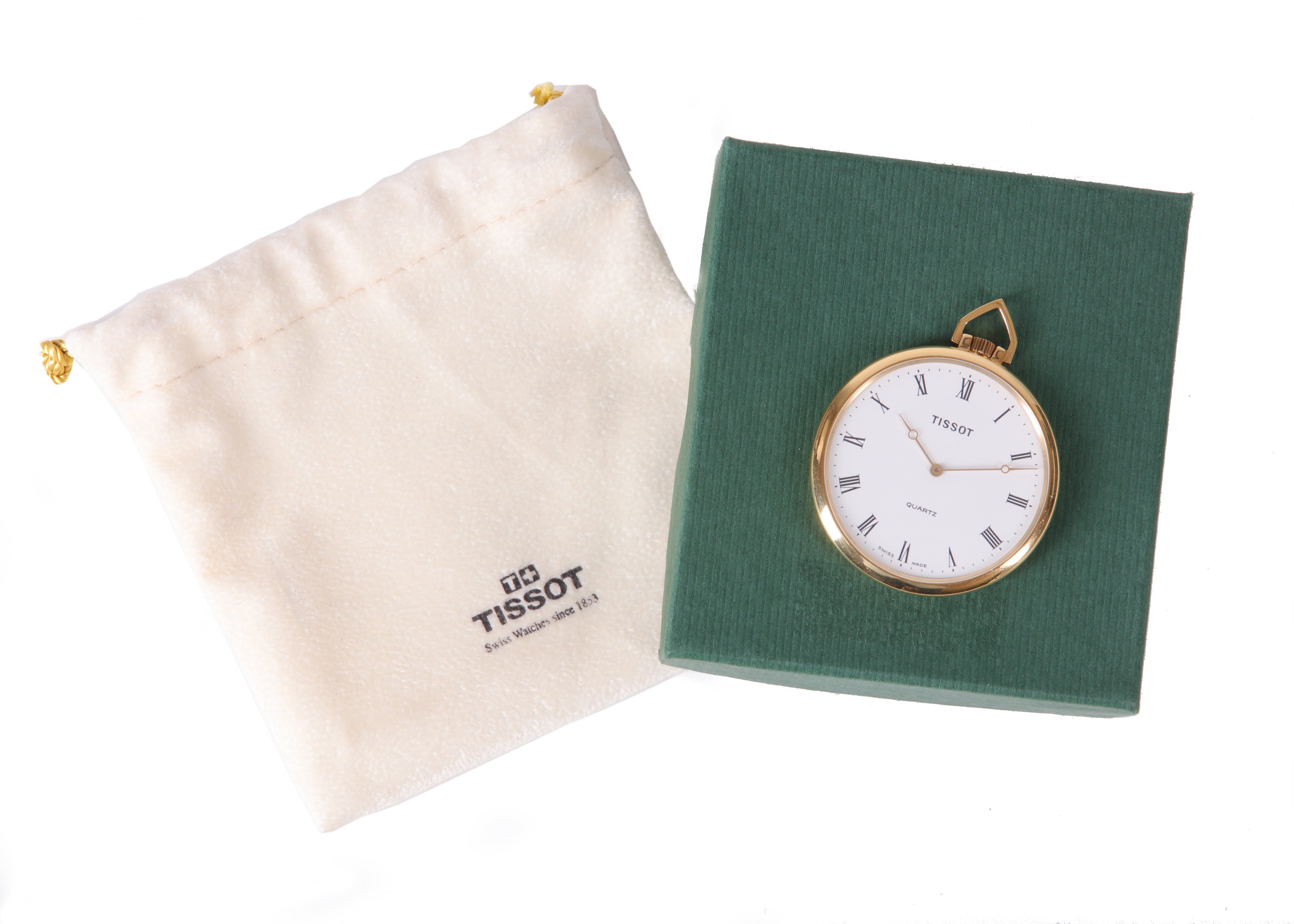 Lot 400 TISSOT. AN 18K GOLD POCKET WATCH. Maker