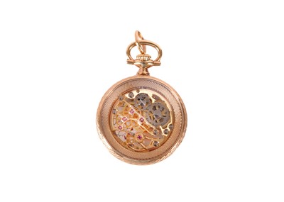 Lot 401 - TISSOT PENDENT SKELETON POCKET WATCH. Maker:...