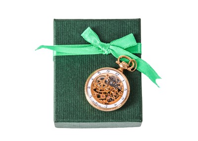 Lot 401 - TISSOT PENDENT SKELETON POCKET WATCH. Maker:...