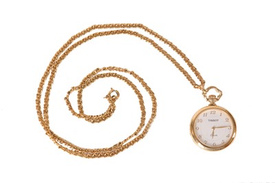 Lot 402 - TISSOT PENDENT POCKET WATCH. Maker: Tissot....