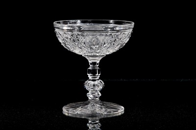 Lot 67 - * A CLEAR GLASS CUP WITH TUGHRA OF ABDUL HAMID...