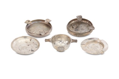 Lot 343 - A mixed group of Chinese silver items,...