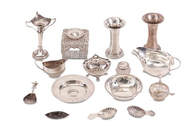 Lot 180 - A mixed group of antique sterling silver,...