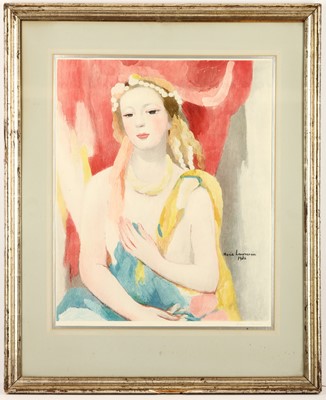Lot 226 - MARIE LAURENCIN (FRENCH 1883 - 1956) ARR...