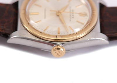 Lot 362 - ROLEX. A TWO-TONE STAINLESS STEEL AND GOLD...