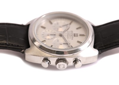 Lot 346 - ZENITH. A STAINLESS STEEL AUTOMATIC...