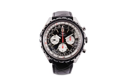 Lot 366 - BREITLING. A OVERSIZED STAINLESS STEEL MANUAL...