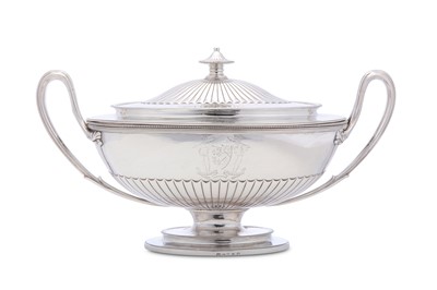Lot 362 - A George III antique sterling silver soup...