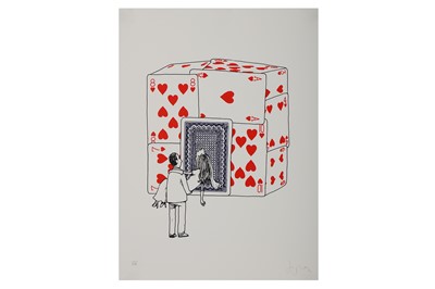 Lot 119 - Dran (French b.1979), 'House Of Cards'