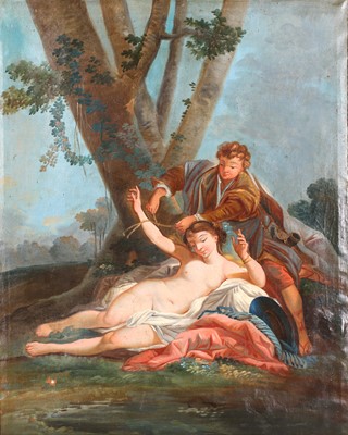 Lot 83 - AFTER FRANÇOIS BOUCHER  Aminta rescuing Sylvia...