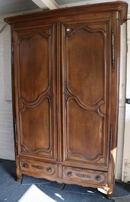 Lot 370 - A 19th Century French provincial walnut...