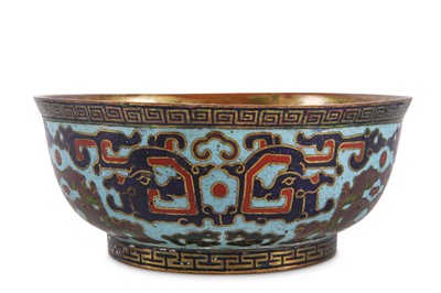 Lot 212 - A CHINESE CLOISONNE ENAMEL BOWL. Qing Dynasty,...