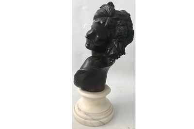 Lot 236 - A LATE 19TH CENTURY FRENCH BRONZE BUST OF A...