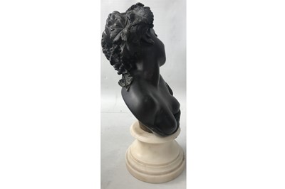 Lot 236 - A LATE 19TH CENTURY FRENCH BRONZE BUST OF A...