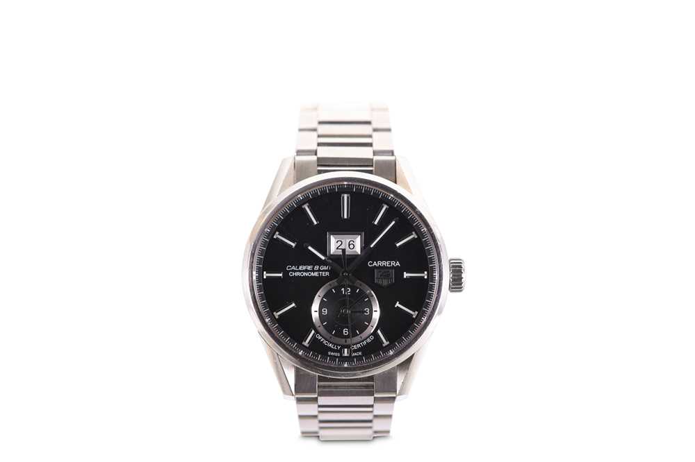 Lot 350 - TAG HEUER. A STAINLESS STEEL AUTOMATIC...