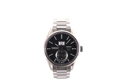 Lot 350 - TAG HEUER. A STAINLESS STEEL AUTOMATIC...