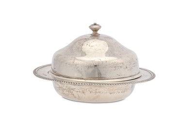 Lot 234 - An Edwardian antique sterling silver muffin...