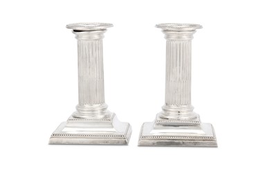 Lot 231 - A Victorian antique sterling silver pair of...