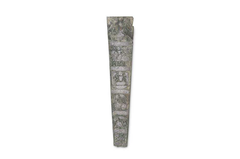 Lot 16 - * A SILVER-INLAID BRONZE STRIP PROPERTY FROM...