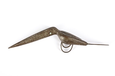 Lot 263 - * A PAIR OF SILVER-INLAID BIRD-SHAPED SCISSORS...