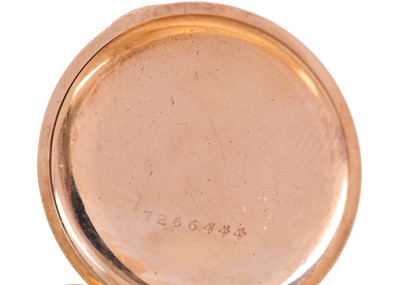 Lot 422 - CROWN WATCH CO. AN AMERICAN GOLD PLATED FULL...