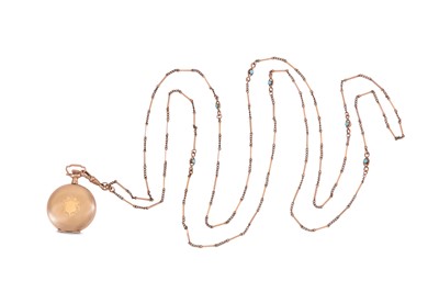 Lot 422 - CROWN WATCH CO. AN AMERICAN GOLD PLATED FULL...