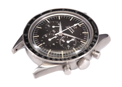 Lot 353 - OMEGA. A RARE STAINLESS STEEL MANUAL WIND...