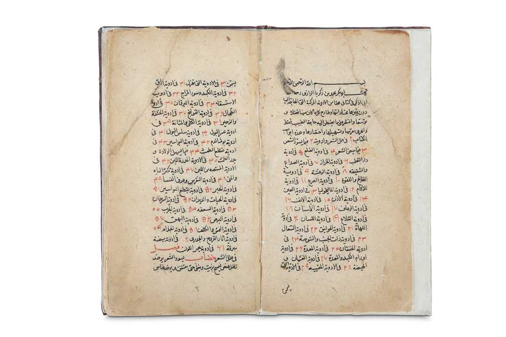 Lot 41 - A MEDICAL INDEX Possibly Ottoman Turkey or...