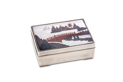 Lot 344 - An early 20th century silver cigarette box,...