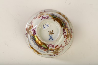 Lot 18 - A MEISSEN TEABOWL, circa 1735, finely painted...