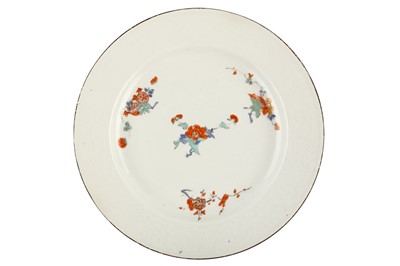 Lot 61 - A MEISSEN PLATE, circa 1735, painted in...