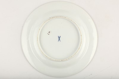 Lot 87 - A MEISSEN PLATE, circa 1735-40, painted with...