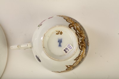 Lot 79 - A MEISSEN COFFEE CUP AND SAUCER, circa 1745-50,...