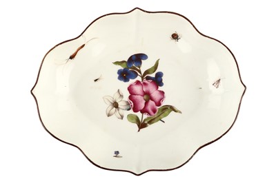 Lot 91 - A MEISSEN DISH, circa 1750, of barbed...