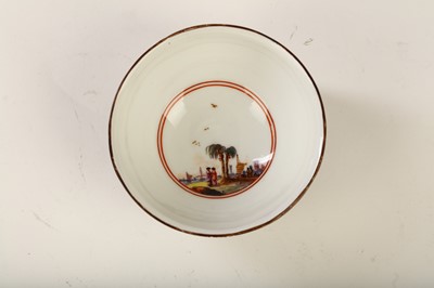 Lot 17 - A MEISSEN TEABOWL, circa 1735, painted in...