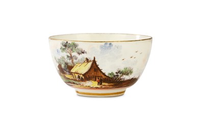 Lot 26 - A MEISSEN TEABOWL, circa 1735, painted with a...