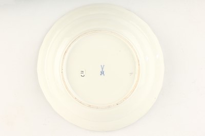 Lot 129 - A MEISSEN DISH, circa 1740, painted in...