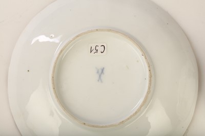 Lot 69 - A MEISSEN TEACUP AND SAUCER, circa 1745, with...