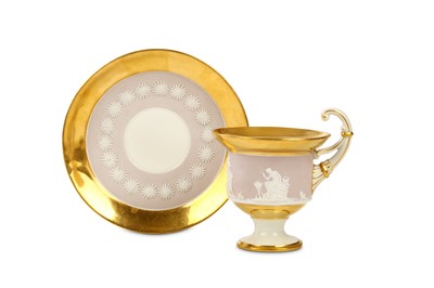 Lot 107 - A MEISSEN CABINET CUP AND SAUCER, circa 1820,...