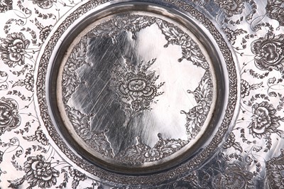 Lot 182 - FOUR SILVER DESSERT DISHES  Iran, early 20th...