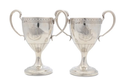 Lot 352 - A pair of George III Irish antique sterling...