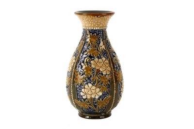 Lot 193 - A SMALL DOULTON LAMBETH STONEWARE VASE, dated...