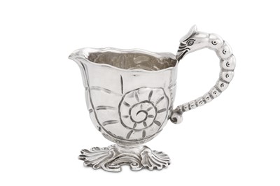 Lot 236 - A Victorian antique sterling silver cream jug,...