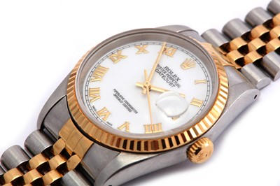 Lot 370 - ROLEX. A GENTS STAINLESS STEEL AUTOMATIC...