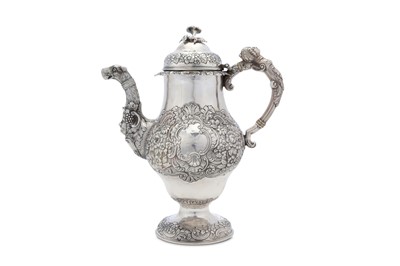 Lot 354 - A George IV Irish antique sterling silver...