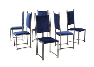 Lot 653 - A set of six 1970s Italian chairs, retailed by...
