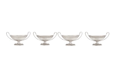 Lot 372 - A set of four George III antique sterling...