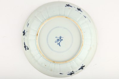 Lot 27 - A SET OF SIX CHINESE BLUE AND WHITE DISHES....